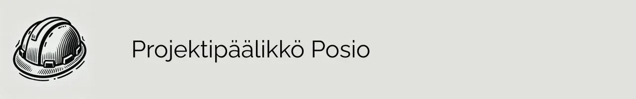 Projektipäälikkö Posio